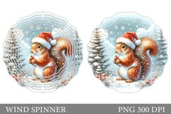 Christmas Squirrel Wind Spinner. Christmas Wind Spinner Product Image 1