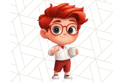 Boy Teacher Clipart PNG, Cute Male Teacher Illustration Product Image 2