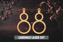 24 Earrings Laser Cut Template SVG File Product Image 23