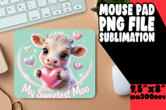 Enchanted Desk Mat Ideas for Kids, Cute Cow Product Image 1