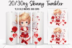 Valentine&#039;s Day Skinny Tumbler - Sublimation Tumbler Design Product Image 1