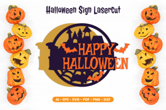 Layered Halloween Sign Lasercut Product Image 2