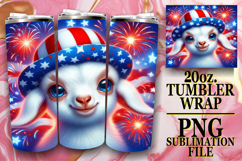JOYFUL NIGHTS 20oz TUMBLER WRAP, USA Animals Product Image 1