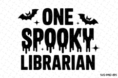 One Spooky Librarian Svg | Halloween Svg | Svg Cut Files Product Image 1