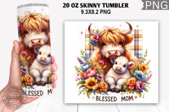 Blessed Mom Tumbler Wrap,20 Oz Tumbler Wrap, Mom Tumbler Product Image 1