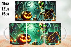 Halloween Pumpkins Mug Wrap Sublimation 11oz, 12oz, 15oz Product Image 1
