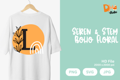Seren &amp; Stem Boho Floral Monogram Product Image 1