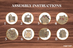 Christmas House Gift Box SVG | Laser Cut | Glowforge Product Image 4
