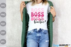 Boss Babe - Girl Quote Tshirt SVG Design Product Image 1