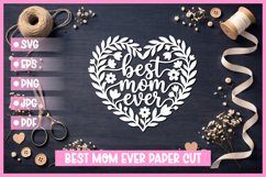 25 Best Mom Paper Cut Hearts SVG I Cricut I Silhouette Product Image 8