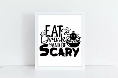 Eat, Drink And Be Scary Svg, Halloween Svg, Spooky Svg. Product Image 2