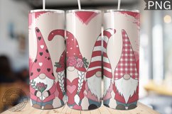 Valentine&#039;s Day Gnome Tumbler Wrap - High Quality 300 Dpi Product Image 1
