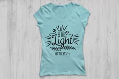 Be The Light Svg, Christian Svg, Matthew 5:14 Svg, Faith Svg Product Image 2