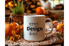 Thanksgiving 11oz white blank Coffee Mug Mockup Product Image 1