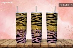 Leopard Glitter Tumbler Sublimation | Skinny 20 oz | Tapered Product Image 9