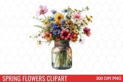 Spring Flowers Clipart Bundle Product Image 23