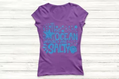 The Ocean Made Me Salty Svg, Summer Svg, Ocean Life Svg. Product Image 2