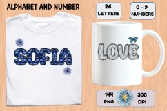 Coquette Shabby Chic Alphabet PNG Letters &amp; Numbers 300DPI Product Image 6
