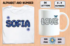 Coquette Shabby Chic Alphabet PNG Letters & Numbers 300DPI Product Image 6