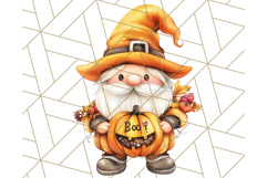 Spooky Cute Halloween Gnome PNG Clipart, Witch Ghost Bat Product Image 2