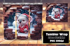 CHARMING 20oz PNG Tumbler Wrap , Xmas Product Image 1