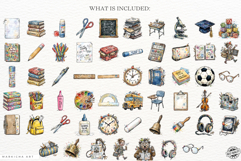 Funny Quirky Back To School Clipart Product Image 4