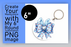Whimsical Round Design Keychain Template , Easter Bunny Product Image 1