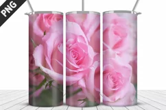Flowers Tumbler Wrap | Sublimation Design | Tumble PNG Product Image 4