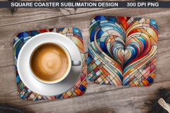 Christmas Coaster Sublimation, Christmas Coaster PNG Design Product Image 1