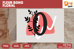 Fleur Boho Floral Monogram Product Image 1