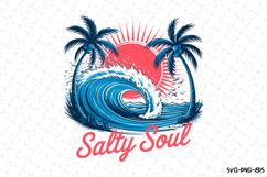 Salty Soul SVG | Summer Svg | Svg Cut Files Product Image 1