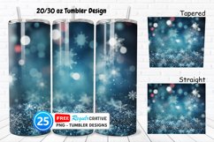 Christmas Snowflakes 20/30oz Tumbler, BONUS 25 Tumbler Product Image 1