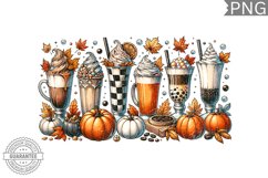 Fall Coffee Sublimation Design - High Quality 300 Dpi Product Image 1