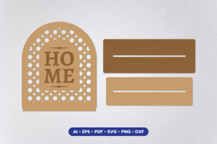 Welcome Sign Stand Laser Cut SVG Product Image 2