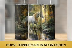 Horse Tumbler Sublimation Design Product Image 1