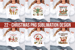 22 Christmas Png Sublimation Design, Funny Christmas Design Product Image 1