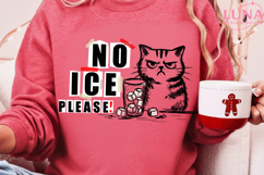No Ice Please Cat Png, Funny Anti Ice Drink Png, Sassy Cat Product Image 2
