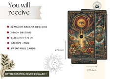 Cosmic Collage Major Arcana Tarot Cards for Divination Art Product Image 2