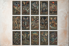 Cosmic Collage Major Arcana Tarot Cards for Divination Art Product Image 4