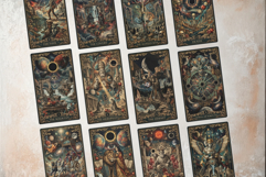 Cosmic Collage Major Arcana Tarot Cards for Divination Art Product Image 7