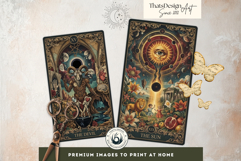 Cosmic Collage Major Arcana Tarot Cards for Divination Art Product Image 8