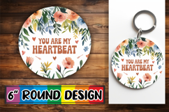 Cozy Keychain Designs for Gifts, Flower Quote Product Image 1