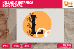 Hillwild Botanica Boho Floral Monogram Product Image 1