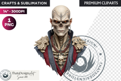 Mystic Mage Portrait Fantasy Sorcerer &amp; Wizard PNG Clipart Product Image 1