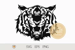 Tiger svg, Tiger Roar svg, Tiger Head svg, png files Product Image 1