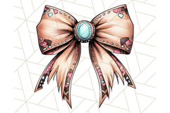 Western Style Bow PNG, Cute Cowboy, Cowgirl Coquette Png Product Image 2