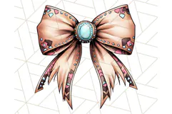 Western Style Bow PNG, Cute Cowboy, Cowgirl Coquette Png Product Image 2