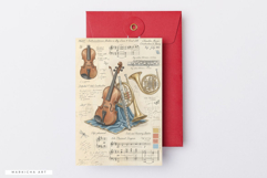 Ephemera Music Sheet Junk Journal Pages Product Image 5