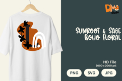 Sunroot &amp; Sage Boho Floral Monogram Product Image 1