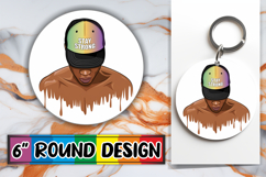 Joyful Coasters Circle Style, Afro Mam Product Image 1